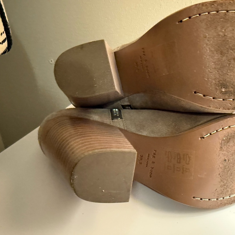 Rag & Bone Women's Margot Tan Suede Ankle Boots - Picture 6 of 6